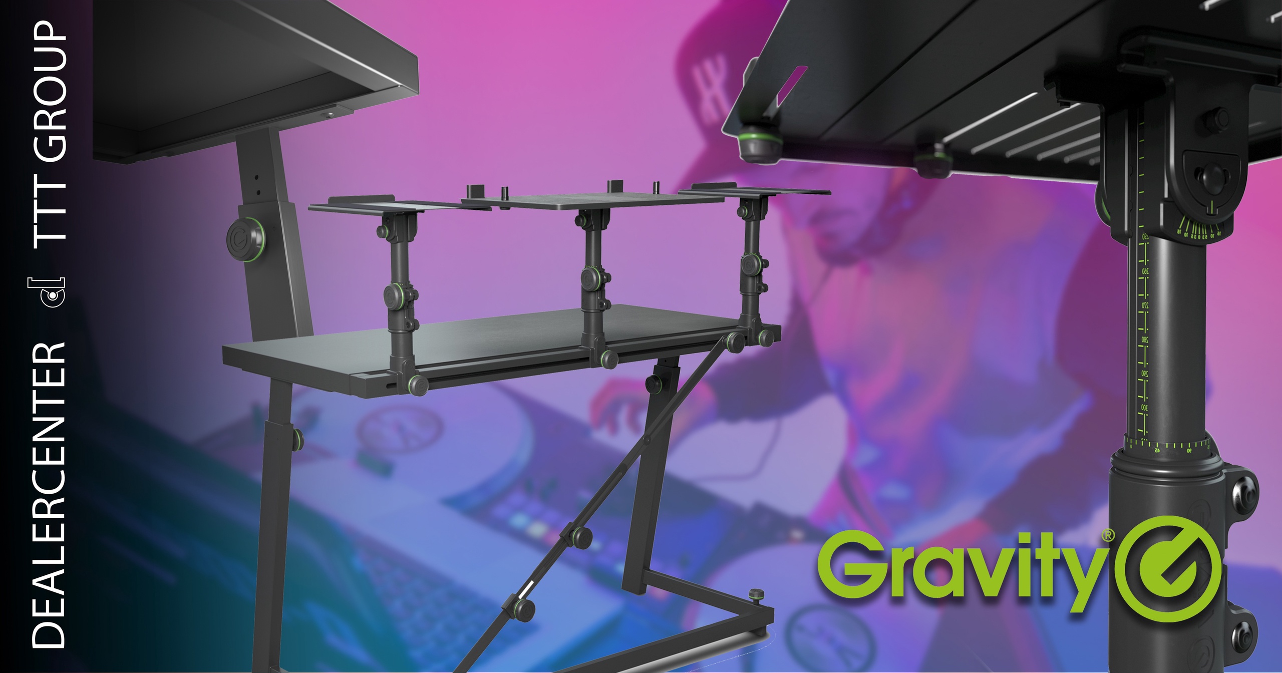 Gravity FDJT 01 - компактный, удобный в использовании диджейский стол