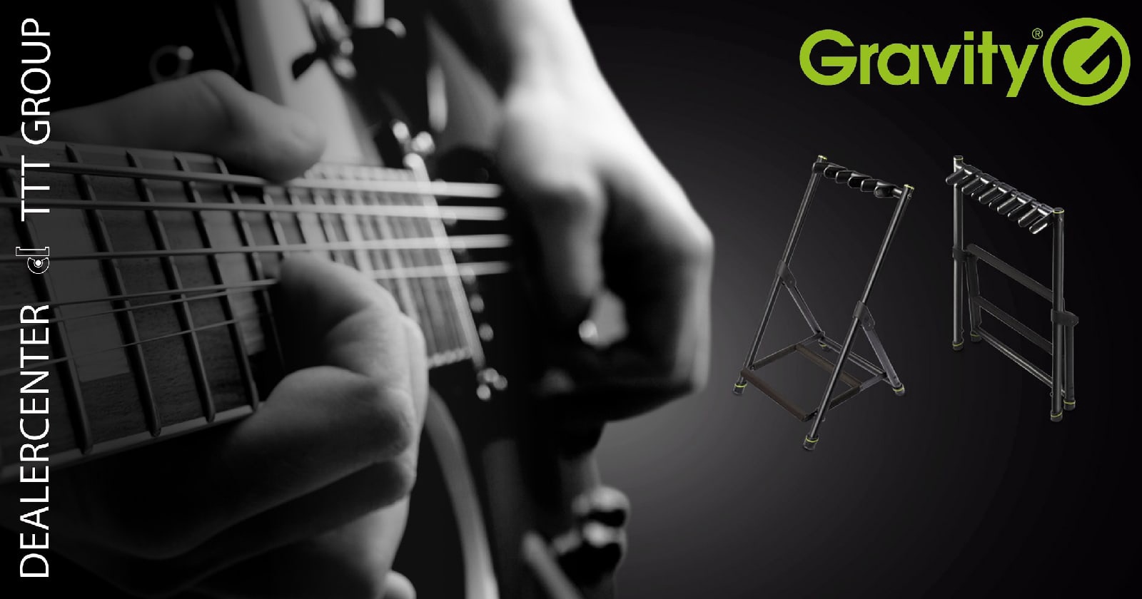 Серия VARI-G профессиональных гитарных напольных стоек Gravity для 3, 5, 7 и 9 инструментов